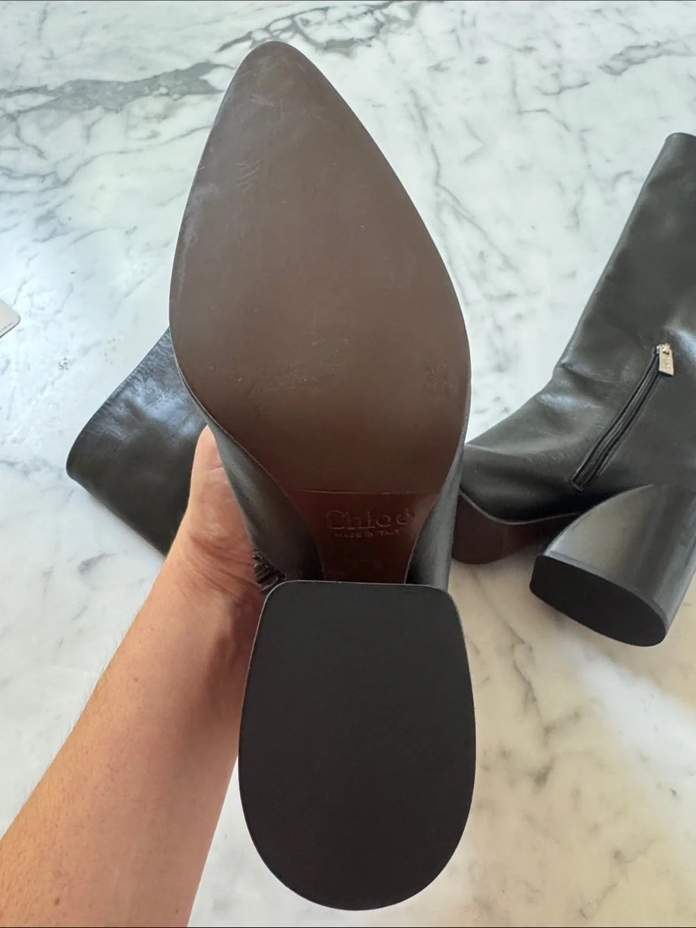 Chloé Knee High Wave Boots